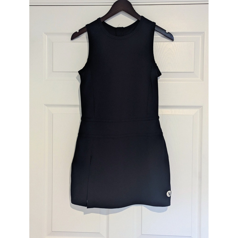 Vuori Volley Dress Black Sleeveless Tennis Activewear VW605 Womens Size Medium